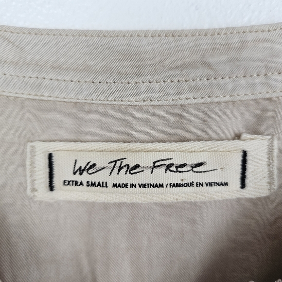 We The Free Neutral Tan Frayed Sleeveless Lagonlook Shirt - Picture 5 of 15